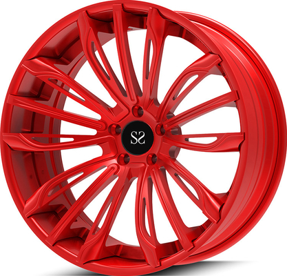مخصص كاندي الأحمر 3 قطعة عجلات ألمنيوم مزورة أودي S8 21x9.0