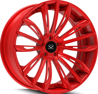 مخصص كاندي الأحمر 3 قطعة عجلات ألمنيوم مزورة أودي S8 21x9.0