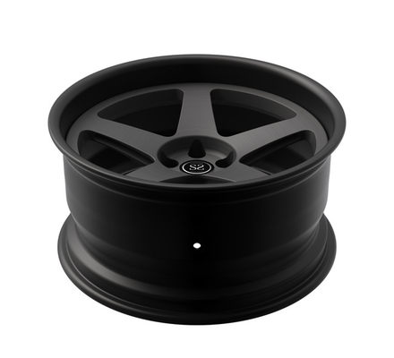 عجلة سوبارو ليجاسي مصنوعة حسب الطلب مكونة من قطعتين مقاس 18 × 9 حواف سوداء جرافيت