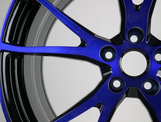 الصين إنتاج monoblock الظلام الأزرق تشكيله عجلات مزورة وجه عجلات والحافات
