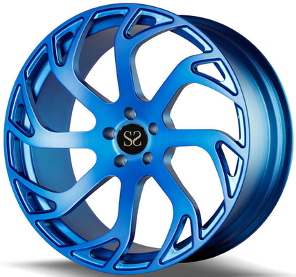 عجلات مزورة زرقاء مخصصة 20 مصنوعة من سبائك الألومنيوم 6061-T6 لفورد 5x108
