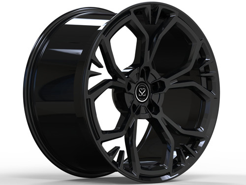 بورش ماتي أسود تصميم مخصص A6061 1 قطعة عجلة للسيارة الفاخرة