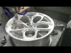 قطعة واحدة مزورة أحادية الكتلة 18X10.5 حواف سوداء ساتان لسيارة BMW Mercedes Porsche