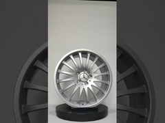 18×8.5 فضة لامعة عجلات مزورة من قطعة واحدة لميرسيدس بنز S500 1998
