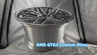 إطارات مصقولة مقاس 22 × 10 و22 × 12 مصنوعة من قطعتين مخصصة لسيارة AMG GT63