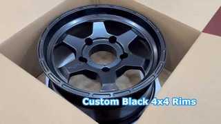 إطارات مقاس 17 بوصة ~ 22 بوصة ذات 6 قضبان 4x4 باللون الأسود ونمط الترباس 6x139.7