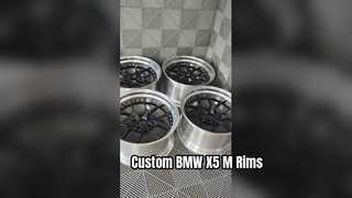 BMW X5 M F95 Custom 2-PC Rims مصقول الشفاه واللمعان الأسود