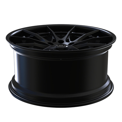 مخصص أسود غير لامع 2 قطعة عجلات مزورة عجلات ألمنيوم متعددة