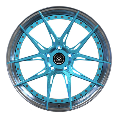 2 PC Forged Wheels 19inch Discs Polished Lip لفولكس فاجن T6