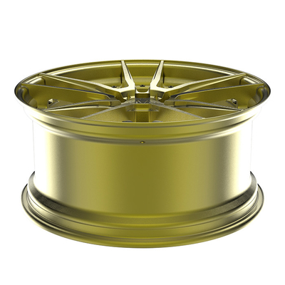 سبائك الألومنيوم 20 X 10.5 فرشاة ذهبية عجلات ألمنيوم مزورة لأودي RS6