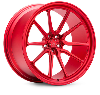 Candy Red Flat Porsche Forged Wheels 24inches Car مخصصة لسيارة GT