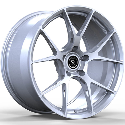 19x10 5x114.3 1 قطعة عجلات مزورة 45ET 5-Spoke Matt Silver Alloy Rims لكزس IS