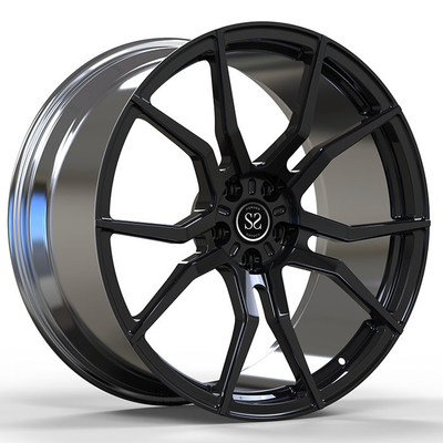 22X9.5 أسود لامع من Audi بعجلات مصنوعة من سبائك الألومنيوم 5X120 لرينج روفر