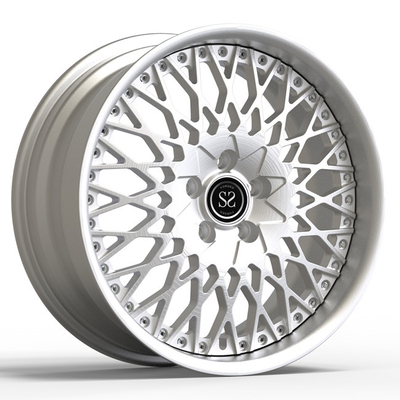 18X8 الألومنيوم 2 قطعة عجلات مزورة معدنية لسيارة فولكس فاجن كادي جنوط