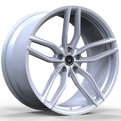 عجلات مزدوجة مزورة مخصصة بورش 997 5-Spokes Matt Silver 20X9 20X12