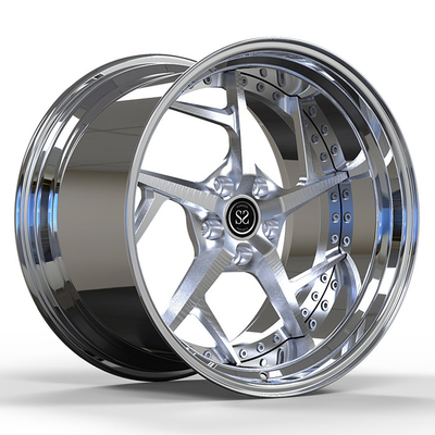 فولفو XC90 B5 2021 20x9.0 خصيص 2-PC الأطراف الشفاه الملمعة + قرص ممشح