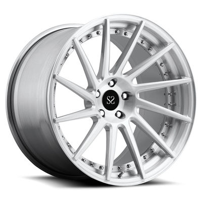 18~22 Inch Brushed 2 Piece Forged Wheels Universal Fit with 6061 T6 Aluminum Alloy