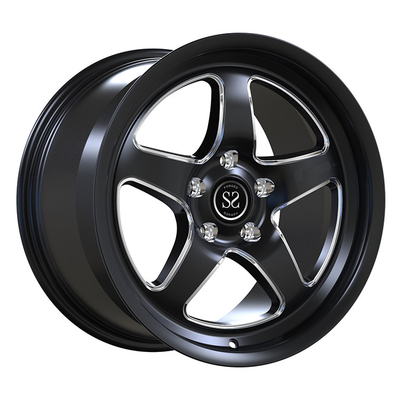 أودي A6 C8 2018-2023 20x8.5 لامعة سوداء مطحونة 1 قطعة أطراف مزورة