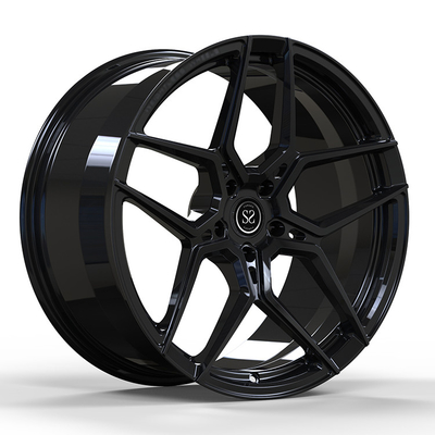21x9.0 21x10 5x120 عجلات مزورة لامعة سوداء لـ Tesla Model X