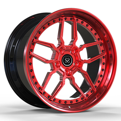 19x10 ET25/19x12ET20/5x114.3/60.1 2 قطعة عجلات مزورة قرص أحمر مخصص لتويوتا سوبرا