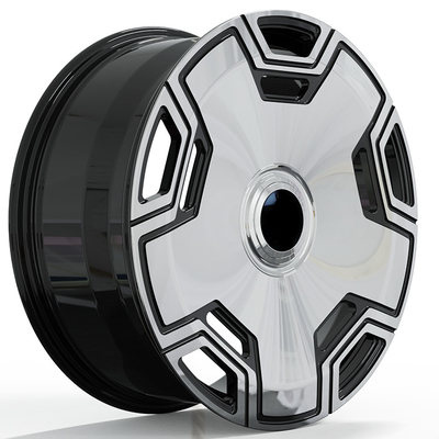 22x9.5 ET45/22x11.5 ET47 أسود معقود وجه عجلات مزورة لمرسيدس بنز GLS 600 مايباخ