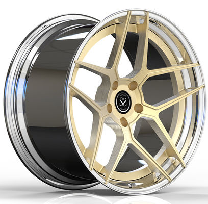 20x9.0 و 20x11 الذهب المفرشة المخصصة 2-PC الأطراف المقلدة لبورشه 997 توربو 2006