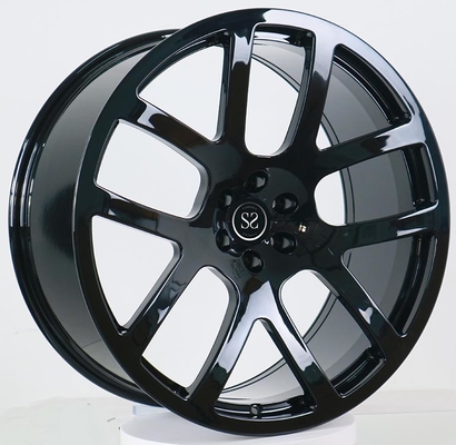 تويوتا LC300 عجلات مزورة مخصصة لامعة سوداء 18x9 ET+25 PCD 6x139.7 CB 95.1