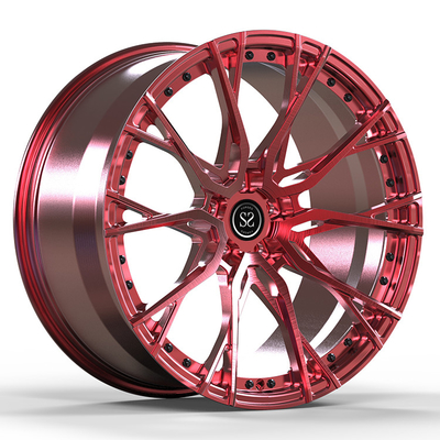الحلوى الحمراء المفرشحة 19x8.5 و 19x9.5 مزورة عجلات قطعة واحدة لبي ام دبليو M40