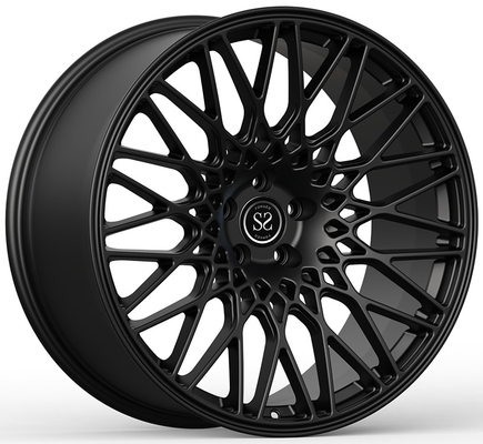 21x10ET15/21x11ET20/5x112/66.6 العجلات الساتينية السوداء