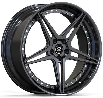 22x10.5ET20/5x112/66.5 الأطواق السوداء الساتينية المخصصة لأودي RS6 4G 2016