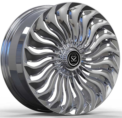 S500 W222 عجلات كروم مخصصة مُشكلة بقطعة واحدة مقاس 20x8.5J