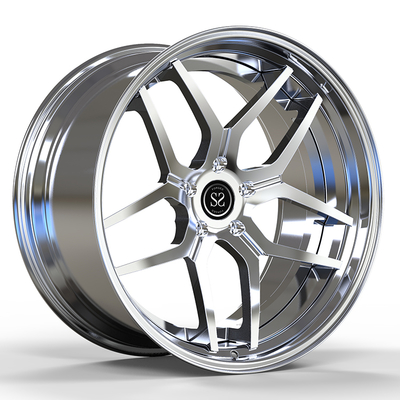 عجلات BMW M3 G80 كروم من قطعتين مصممة 21x10.5 و 21x11.5