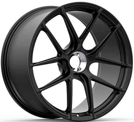 21x9.5 and 21x12 Gloss Black Custom 1-PC Center Lock Rims for Porsche 911 Turbo S 2015