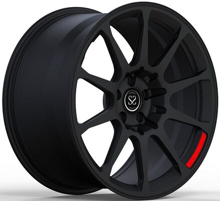 Audi R8 2014 18x8.0 and 18x11 Satin Black Custom 1-PC Forged Rims