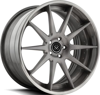 20x10.5 20x12 2 قطعة جنوط مزورة لامعة قرص أسود لنيسان GT-R
