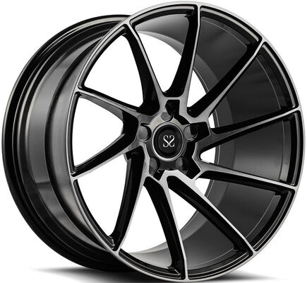 18x8.0 الصابون الأسود الملمع وجه مخصص 1-PC عجلات مزورة لأودي A1