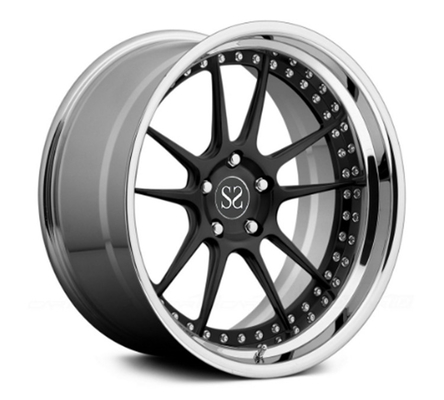 TUV قياسي 20 بوصة 2-PC جنوط سبيكة مزورة لمرسيدس بنز بولت نمط 5x112