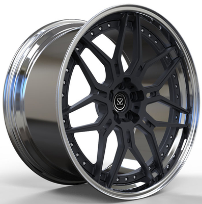 ألومنيوم 21 بوصة Audi Rs6 قطعتان عجلات مزورة 139.7mm Pcd