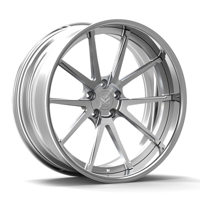 عجلات أمامية متداخلة مقاس 21 × 9 مقاس 21 × 11 خلفية مكونة من قطعتين مزورة لسيارة Mercedes Benz Cl 500