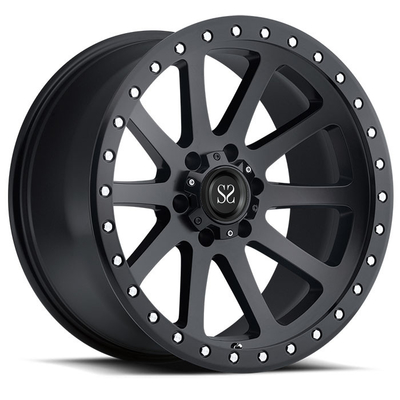 Custom 20 22 24 Inch Heavy Duty 6 X 139.7 5 X 150 5 X 127 Matt Black 4 X 4 عجلات مزورة على الطرق الوعرة