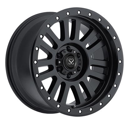 Custom 18 19 20 and 21 inch 6 X 139.7 Big Lip Black عجلات ألمنيوم مزورة لتويوتا هايلكس