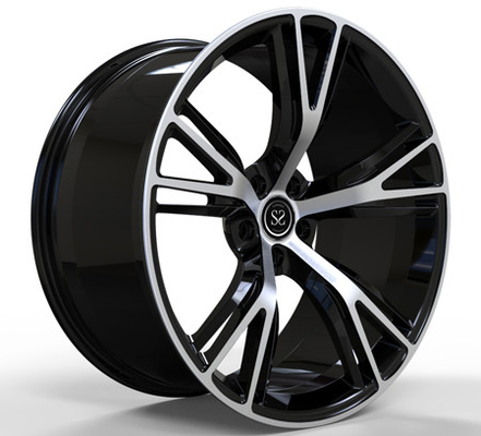 22x9 22x11one قطعة من سبائك الألومنيوم مزورة باللون الأسود اللامع عجلة الوجه لسيارة bmw m6