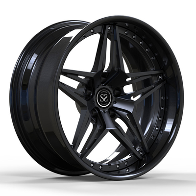 عجلات من سبائك معدنية سوداء طراز Chevy Nova 2 PC مقاس 18 بوصة 19 بوصة 18 × 8 19 × 9