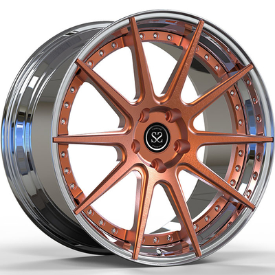 SS2007 21 بوصة فيراري مزورة عجلات البولندية برتقالي 2-PC F430 5x108