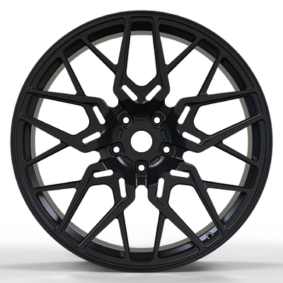 SSWS1032 1-PC 6061-T6 فرشاة جنوط سبيكة مزورة أسود لامع 5x112 20 بوصة