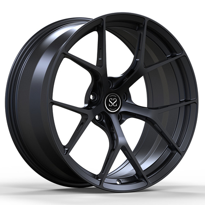 BBS مزورة الحافات أحادية الكتلة الساتان الأسود 19x9.5 20x10.5 5x112 5x120 5x114.3